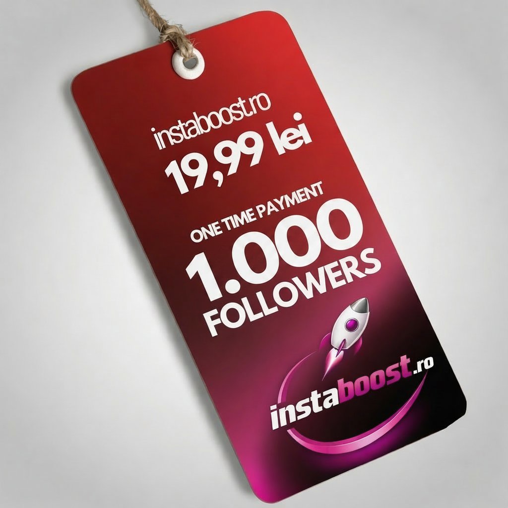 Pachet 1.000 followers — 19,99 lei, plată unică