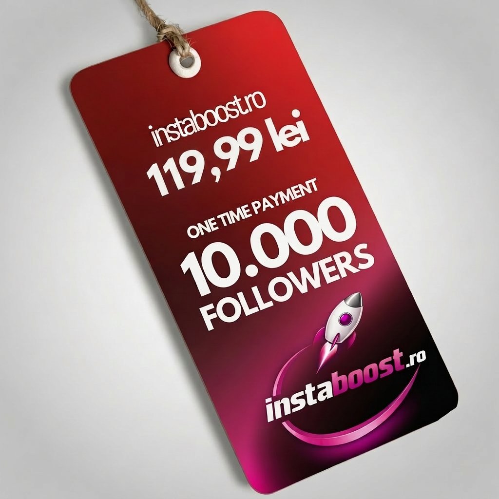 Pachet 10.000 followers — 119,99 lei, plată unică