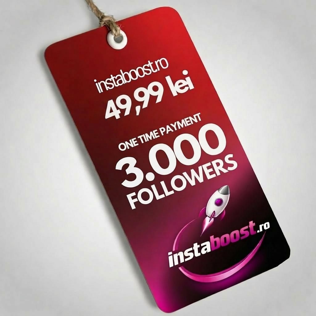 Pachet 3.000 followers — 49,99 lei, plată unică