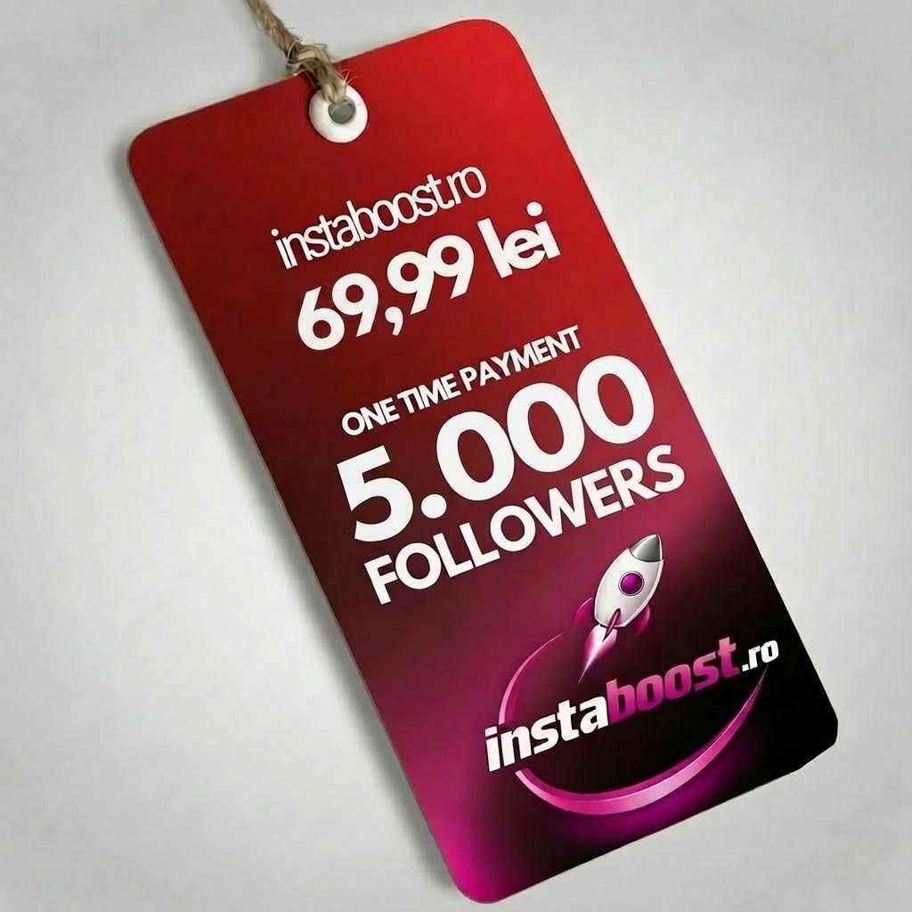 Pachet 5.000 followers — 69,99 lei, plată unică